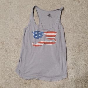 Racer back flag graphic tank